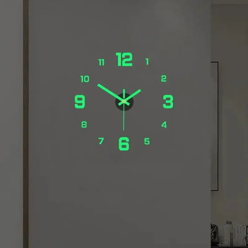Modern 3D Digital Wall Clock, Silent Acrylic Night Light, Easy to Read, Perfect Gift, Stylish Design, Ideal for Dark Environments