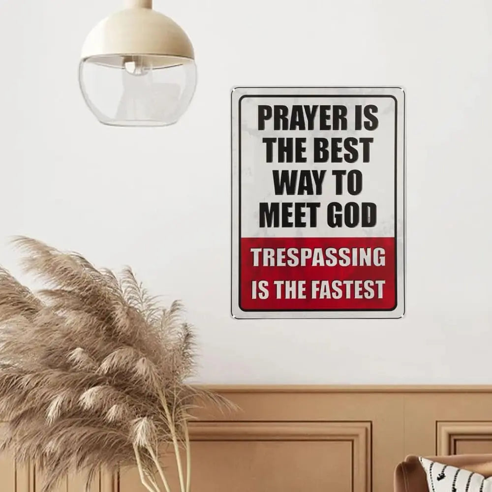 Funny "No Trespassing" Metal Sign | Durable Private Property Warning