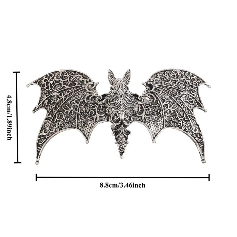 Gothic Bat Hair Claw Clip – Vintage Wing Hair Accessory