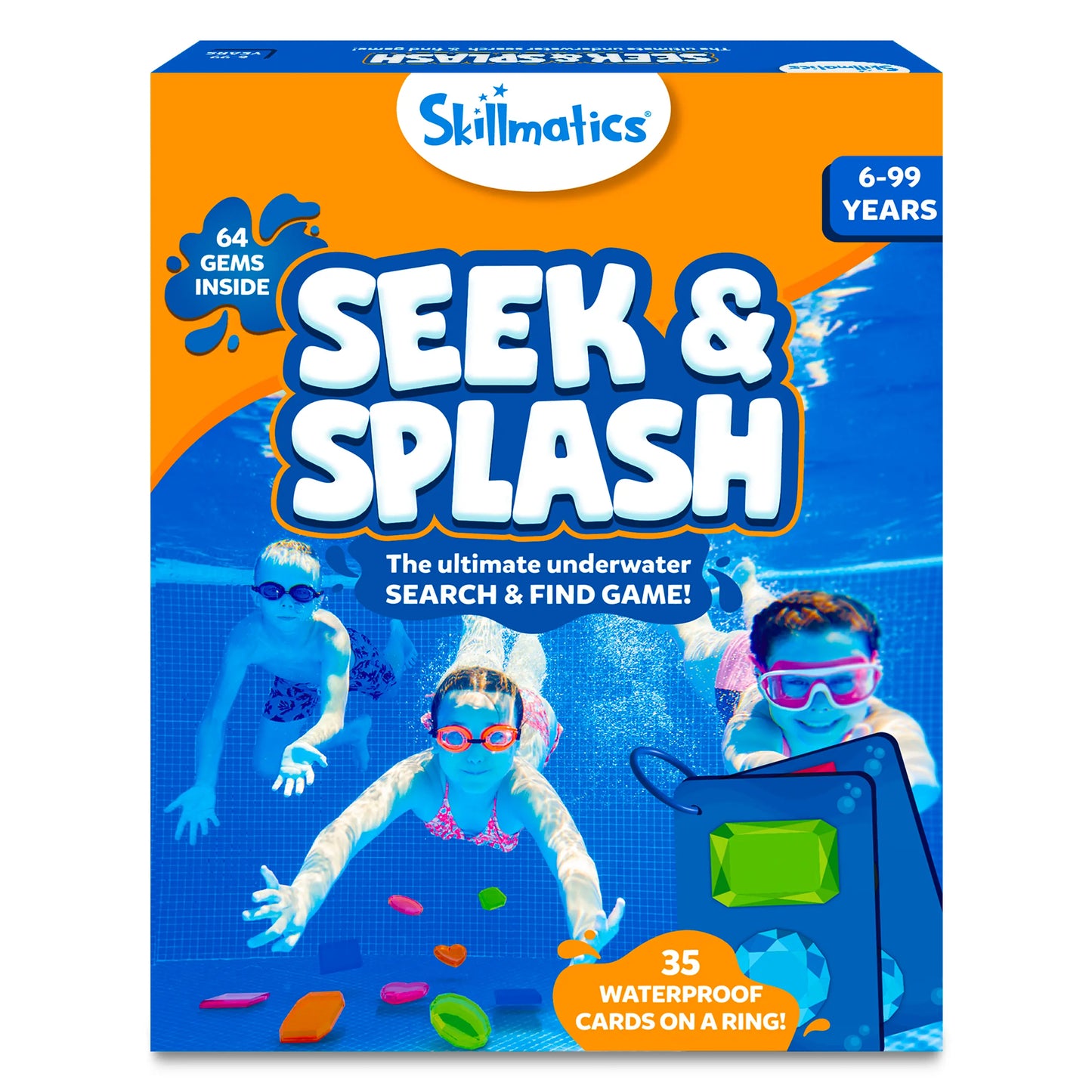 Underwater Seek & Splash Diving Pool Game - Skillmatics Search & Find Learning Pool Toy