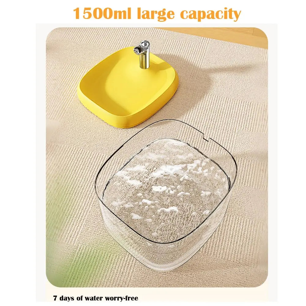 1.5L Automatic Cat Water Fountain – USB Filtered Fresh Water Dispenser for Pets