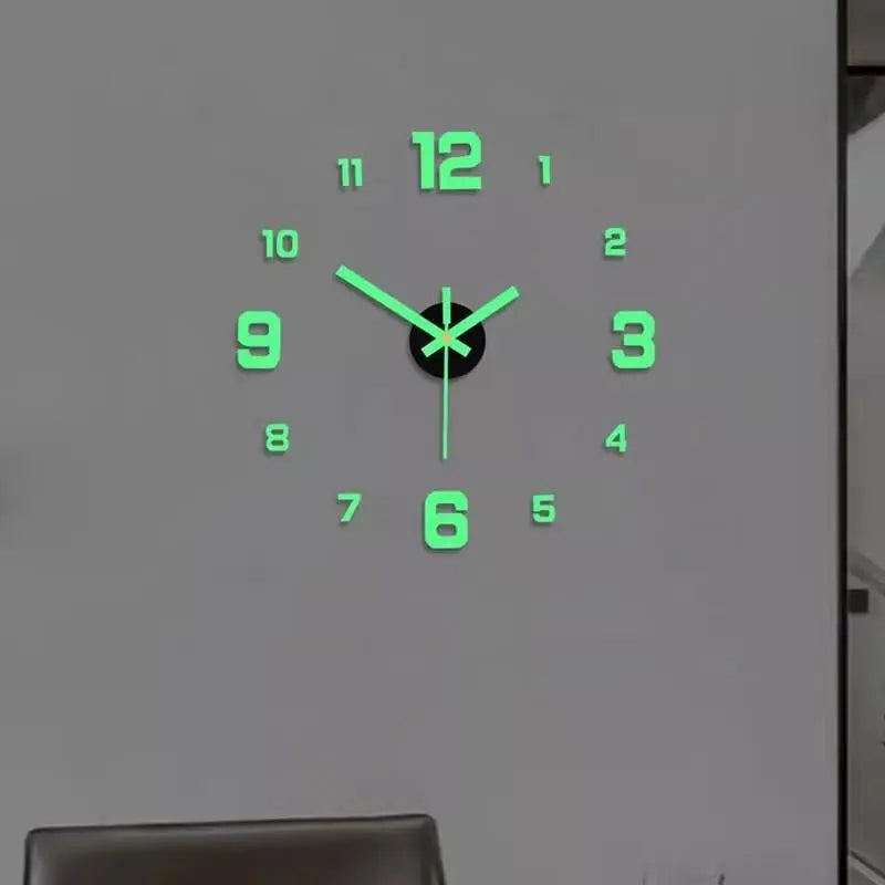Modern 3D Digital Wall Clock, Silent Acrylic Night Light, Easy to Read, Perfect Gift, Stylish Design, Ideal for Dark Environments