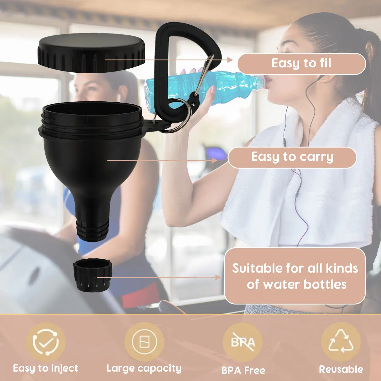 Protein Powder Scoop & FREE Funnel Container