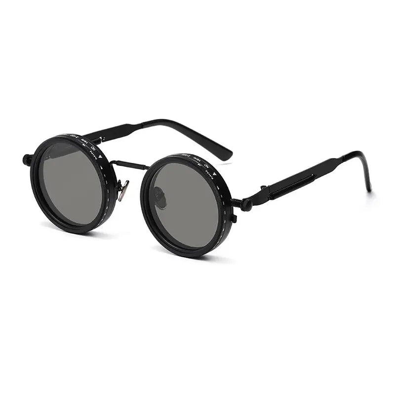 Retro Punk Round Polarized Sunglasses | UV400 Protection Shades