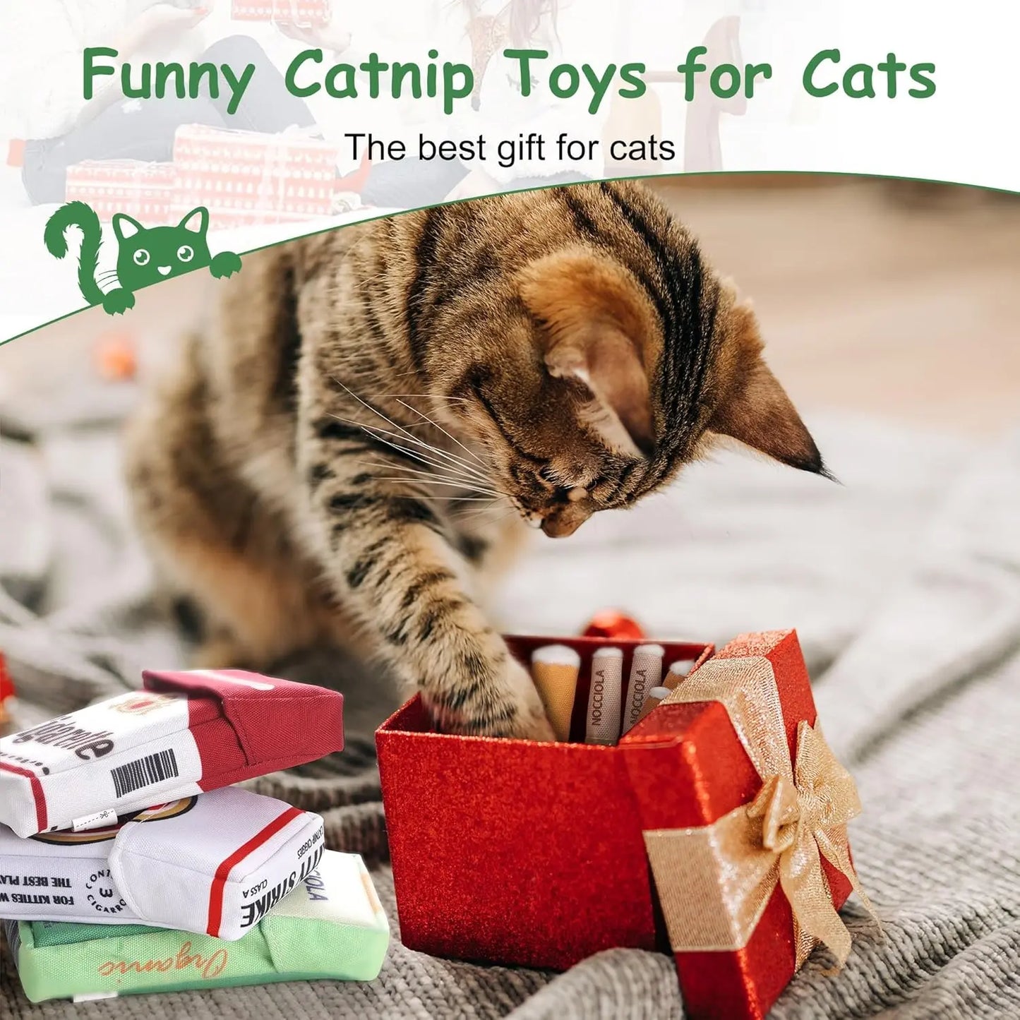 Nocciola Purr-Re-Roll Set: 100% Natural Catnip Filled Kicker Toys