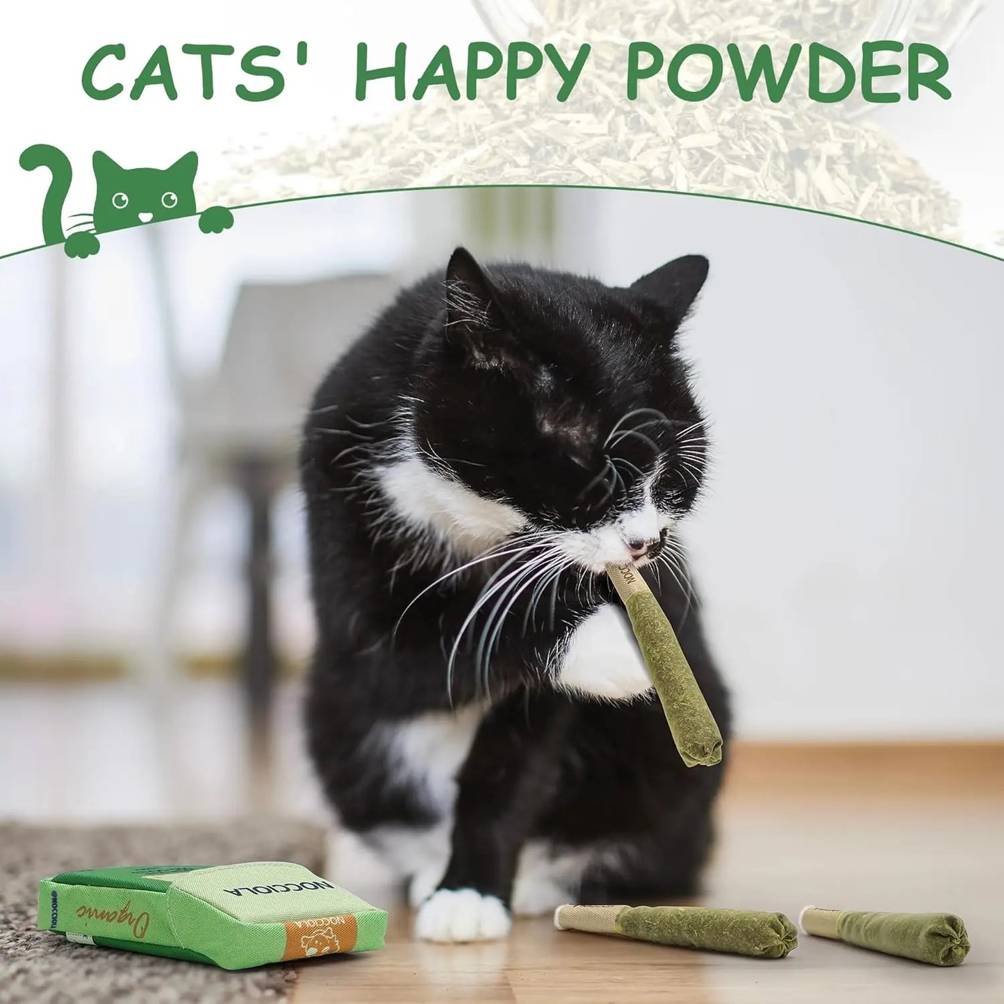 Nocciola Purr-Re-Roll Set: 100% Natural Catnip Filled Kicker Toys