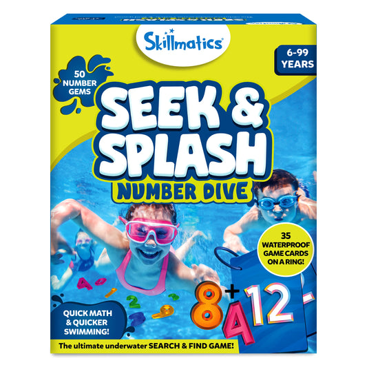 Underwater Seek & Splash Diving Pool Game - Skillmatics Search & Find Learning Pool Toy