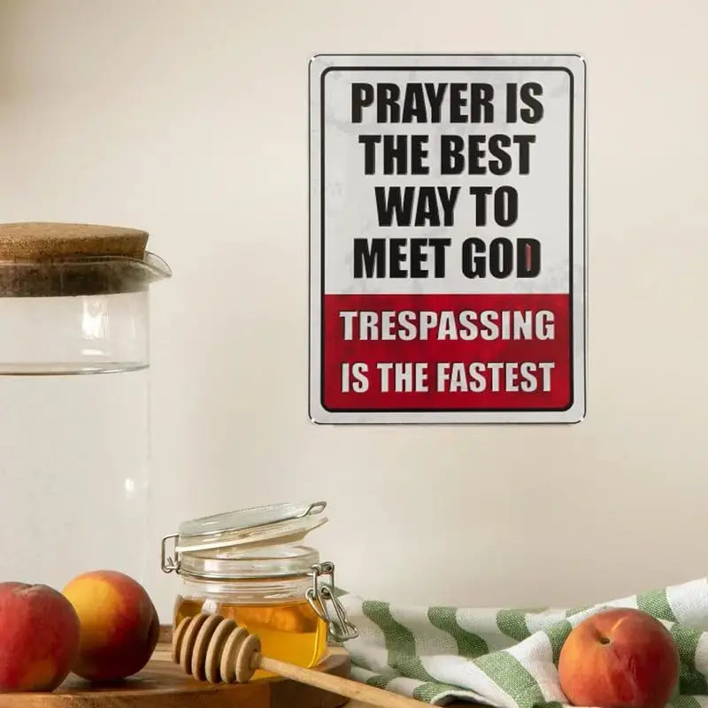Funny "No Trespassing" Metal Sign | Durable Private Property Warning