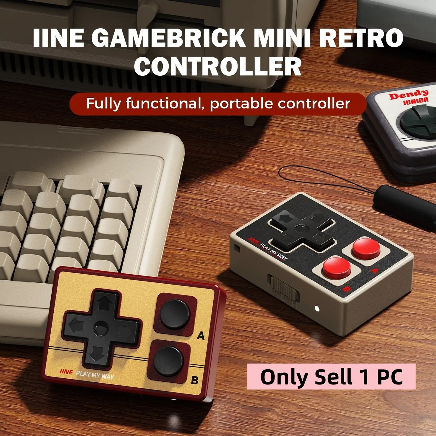 Retro Bluetooth Remote – Wireless Mini Controller for  Short-Video, Camera & Page Turning