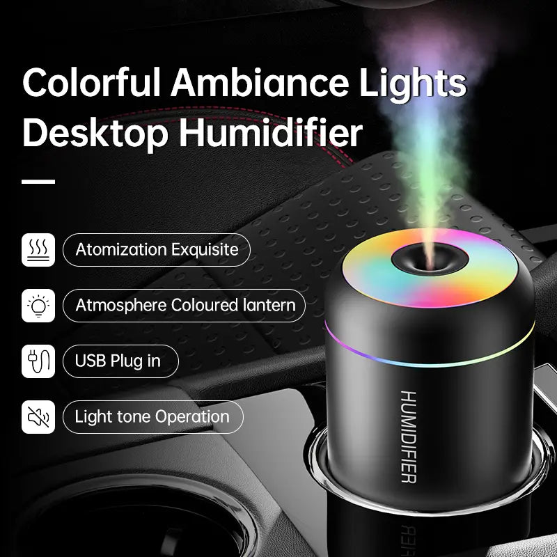 Essential Oil Diffuser & Humidifier with Color Light