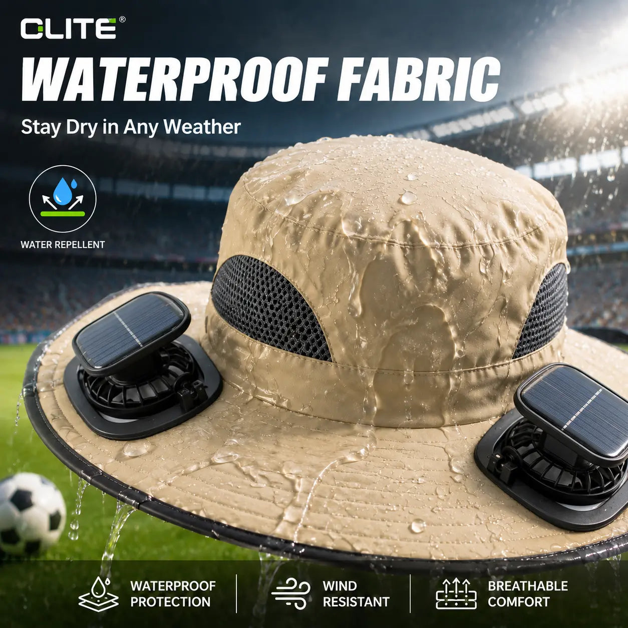 Solar-Powered Cooling Fan Sun Hat – Rechargeable Dual-Power Outdoor Hat