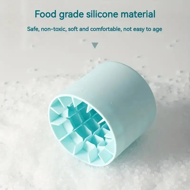 Quick Freezing Silicone Ice Cube Mold, Easy To Use And Durable, For Making Ice Cubes, Ice Buckets And Cylinder Cups Reusable Utensils Blue，christmas gifts