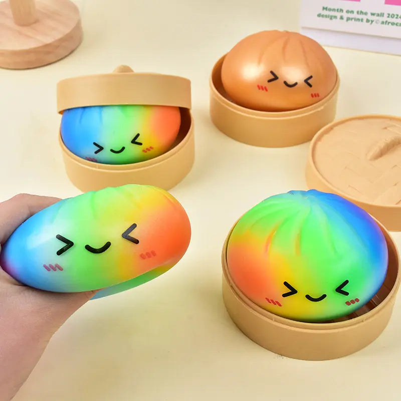 "Mystery Dumpling" Kawaii Squishy | Soft TPR Stress Relief Sensory Toy