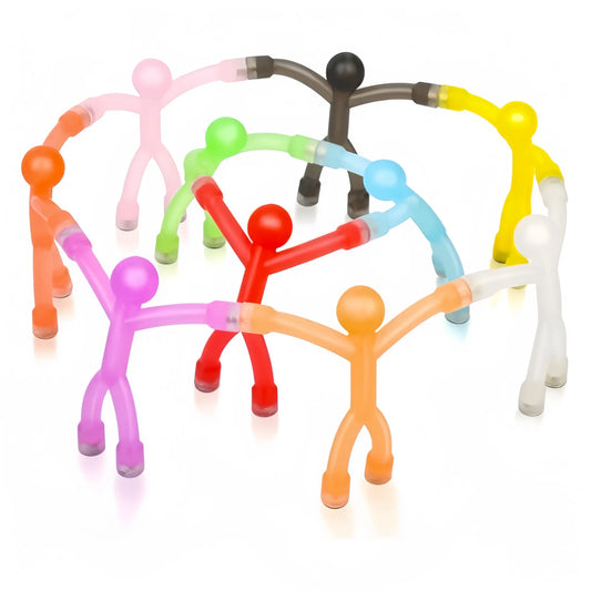 10pc Magnetic Fidget People Toys | Sensory Building Figures for ADHD & Stress Relief
