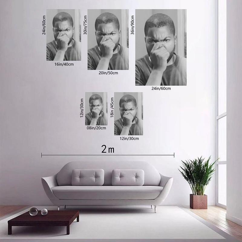 Funny Bathroom Movie Poster, Film Scene Toilet Decor, Bathroom Humor Decor, Amusing Wall Art Gift for Him, Black And White Film Poster