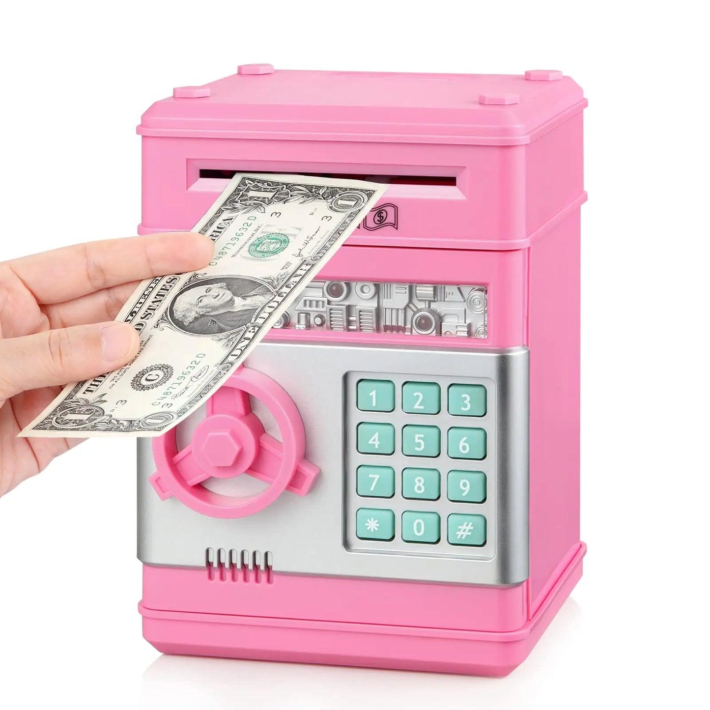 Large Capacity Electronic ATM Piggy Bank with Password & Auto Scroll