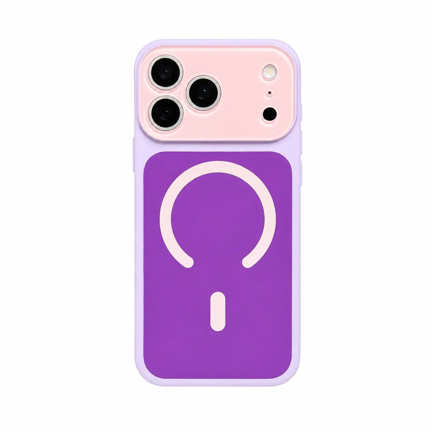 Dopamine Color Block MagSafe Case – Ultra-Slim Matte Hard PC Cover for iPhone 17 Pro Max