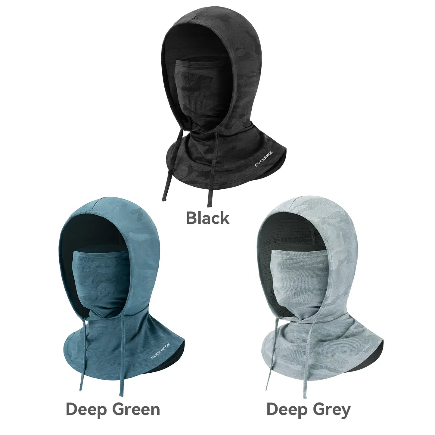 3-Pack Cooling Balaclava Face Mask – UPF50+ UV Protection, Breathable Summer Hood, Neck Gaiter for Cycling, Fishing, Running & Outdoor Sports
