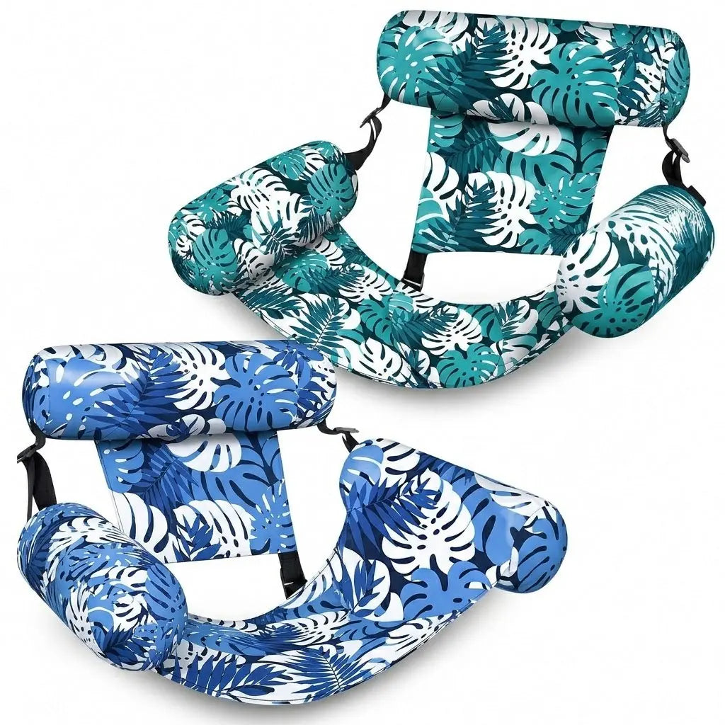 1/2 Pcs Inflatable Pool Float Lounge Chairs – Heavy Duty Adult Blow-Up Water Noodles