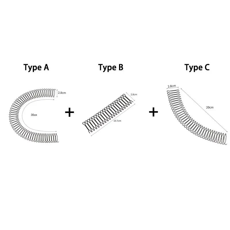 3-Pack U-Shape Hair Clips: Stretchable Bangs Holder & Hair Finishing Comb