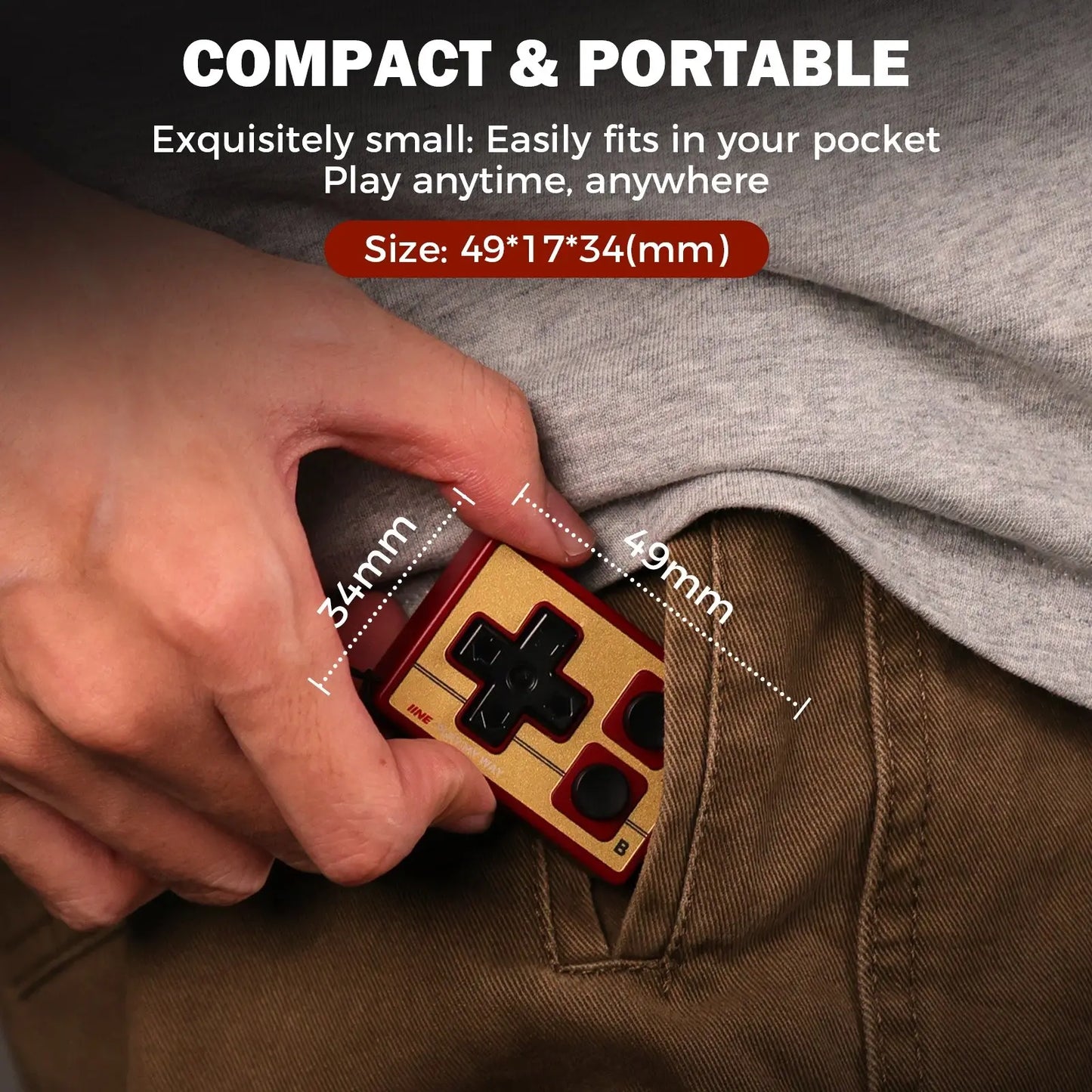 Retro Bluetooth Remote – Wireless Mini Controller for  Short-Video, Camera & Page Turning