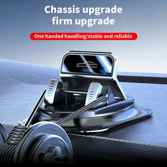 【FathersDayGift】Universal Car Phone Holder with Suction Cup, 360° Rotation Dashboard Mount for iPhone & Android