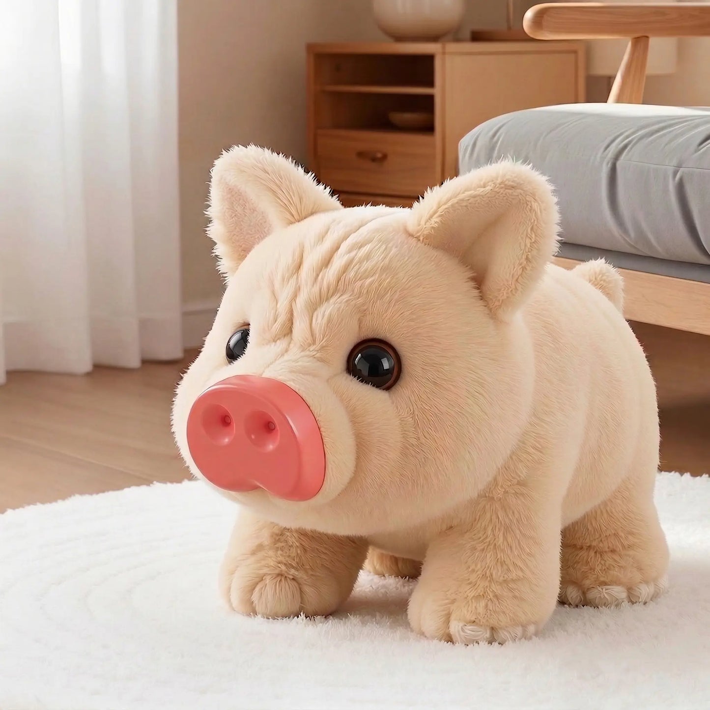 Summervibes Electric Plush Cute Piglet Realistic Vocalisation Electronic Pet Toy Deals for You Days