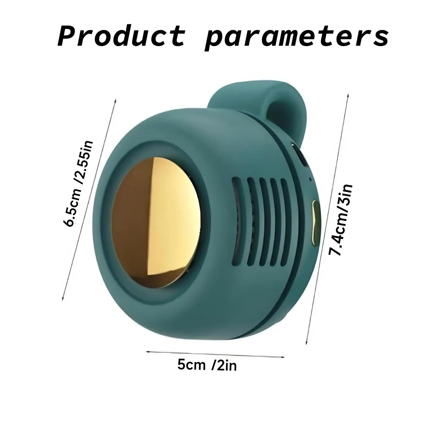 Portable Mini Bladeless Waist/Shirt Clip-On Fan | 3-Speed Silent Personal Fan for Outdoor, Sports & Summer Gifting