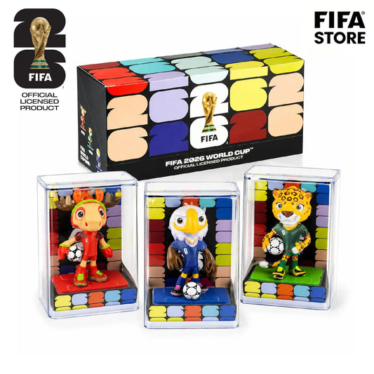[Set of 3] FIFA 2026 World Cup Mascot Official Licensed Toy Figurines Collectable Soccer (Maple, Zayu & Clutch) Summervibes outdoorfun anime collectible