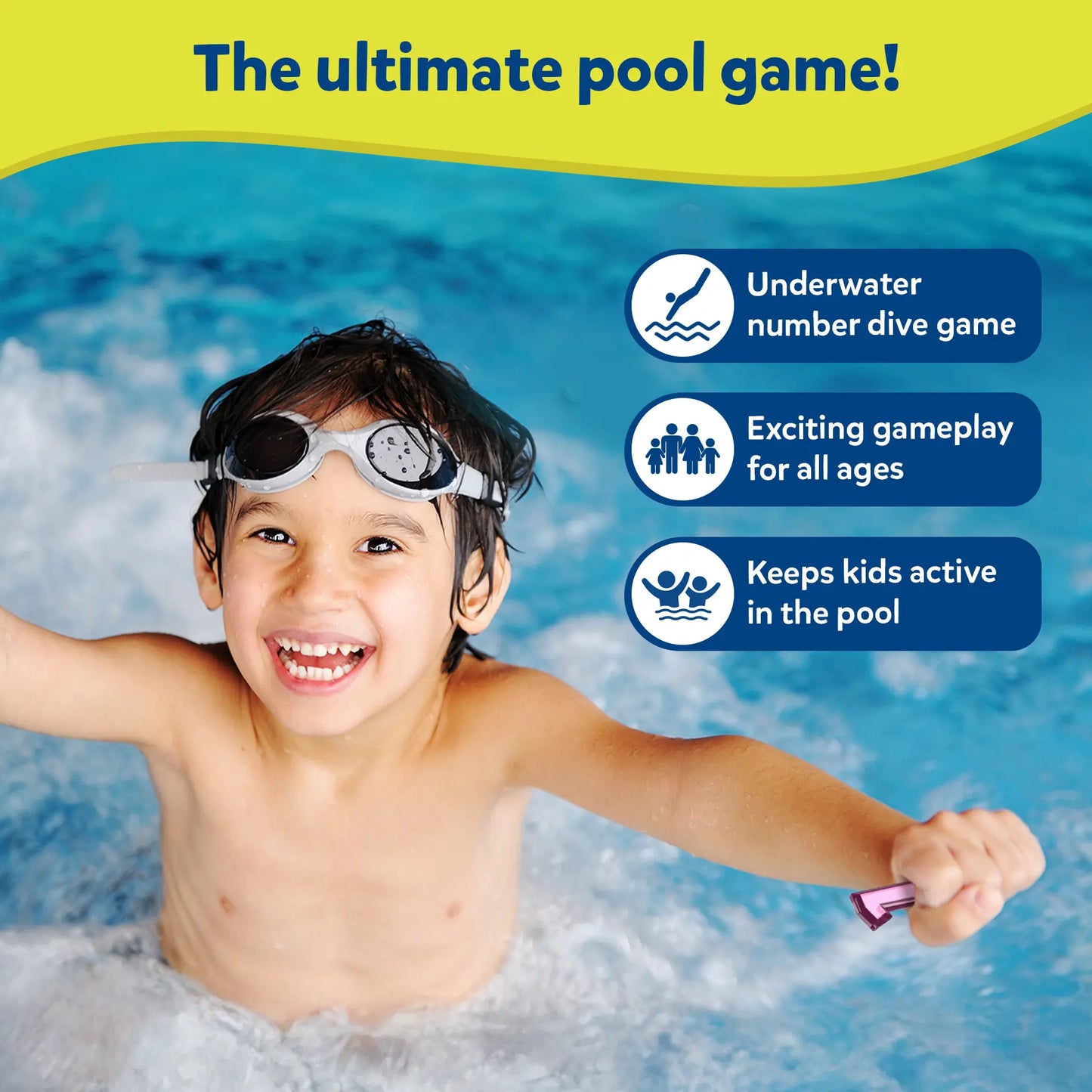 Underwater Seek & Splash Diving Pool Game - Skillmatics Search & Find Learning Pool Toy