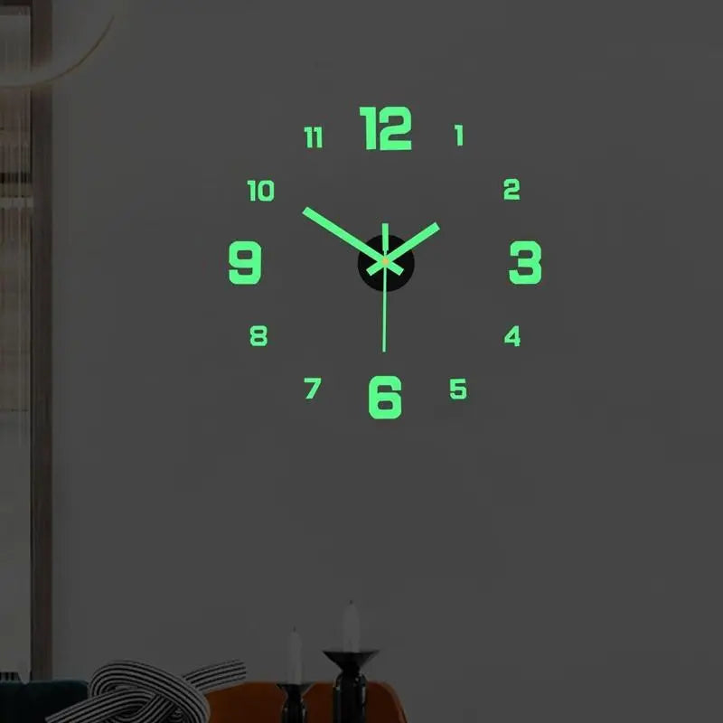 Modern 3D Digital Wall Clock, Silent Acrylic Night Light, Easy to Read, Perfect Gift, Stylish Design, Ideal for Dark Environments