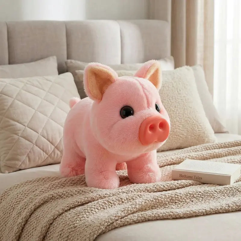 Summervibes Electric Plush Cute Piglet Realistic Vocalisation Electronic Pet Toy Deals for You Days
