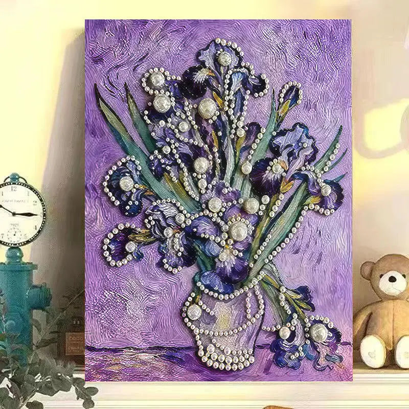 Fireworks Romantic Castle 5D Diamond Painting Kit – DIY Acrylic Round Bead Art Set