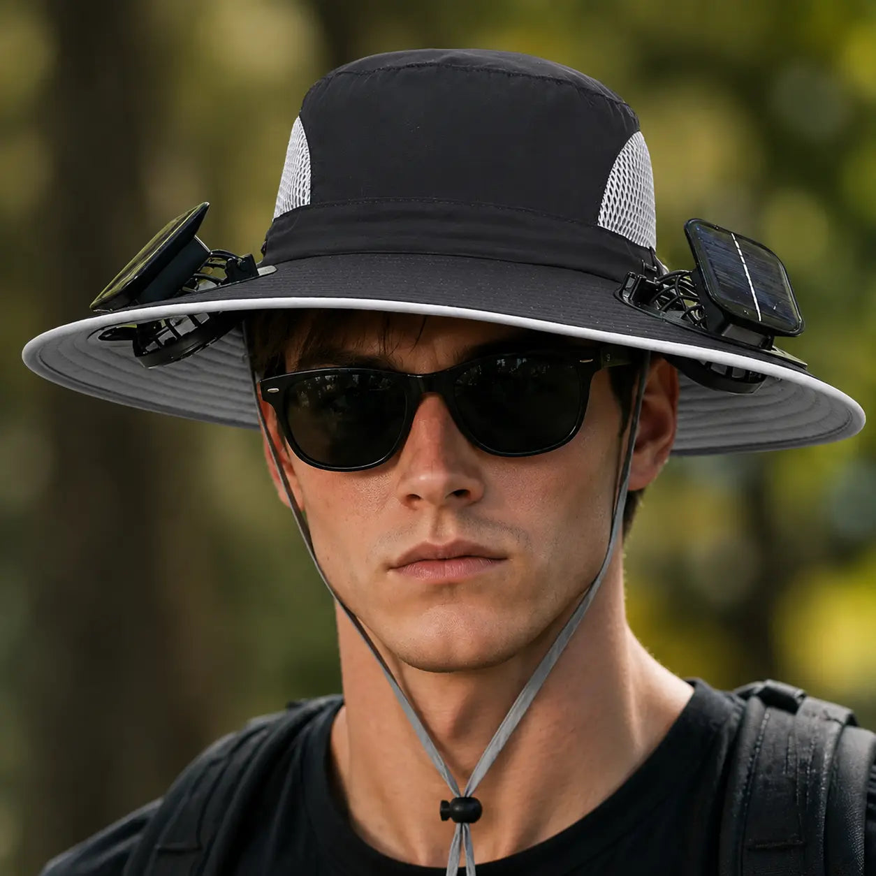 Solar-Powered Cooling Fan Sun Hat – Rechargeable Dual-Power Outdoor Hat