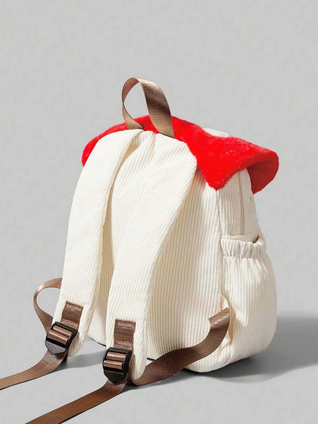 Kawaii Mushroom Backpack – Cute 3D Plush Mushroom Design Mini Backpack for Kids, Daily Travel & School