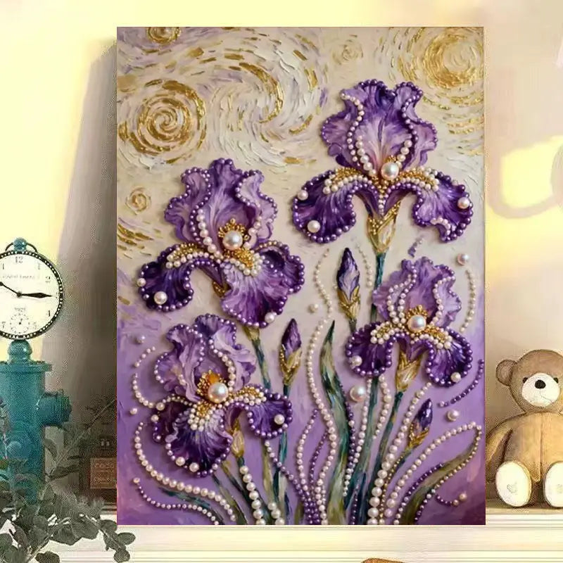 Fireworks Romantic Castle 5D Diamond Painting Kit – DIY Acrylic Round Bead Art Set