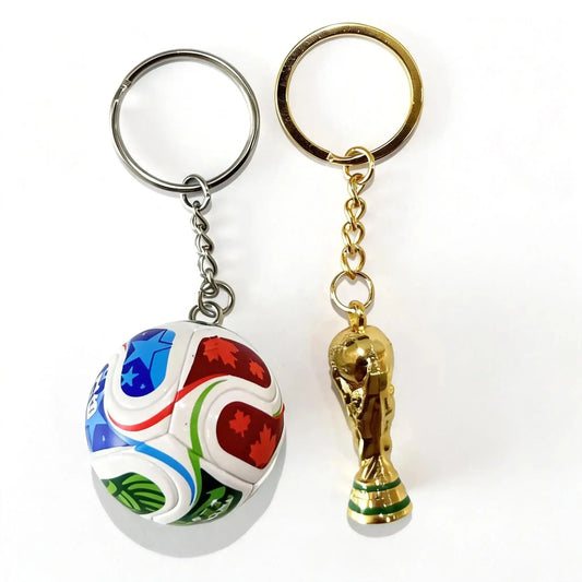 World Cup 2026 Football Keychain - Cool Soccer Fan Gift & Backpack Charm