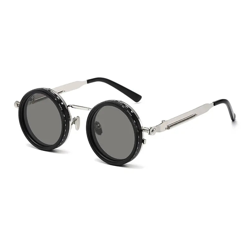 Retro Punk Round Polarized Sunglasses | UV400 Protection Shades