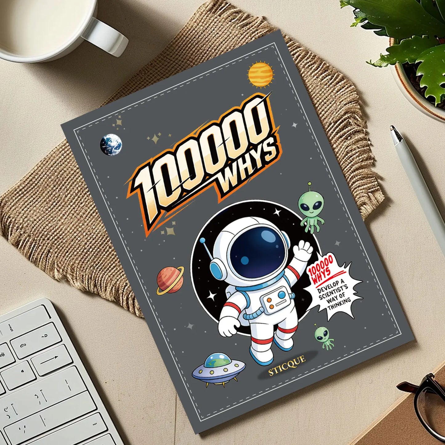 【STICQUE】Children's encyclopedia 【Why 100,000?】 Extracurricular reading for primary school students NoteBooks