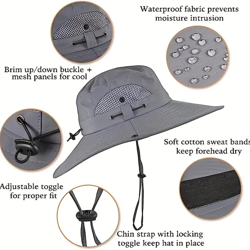 Solar-Powered Cooling Fan Sun Hat – Rechargeable Dual-Power Outdoor Hat