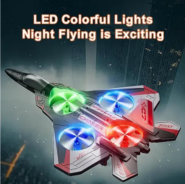 Remote Control Fighter Jet Toy with Stunt Flying Modes for Kids