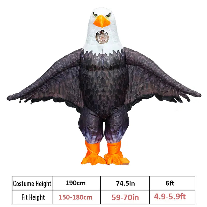 Funny Inflatable Bald Eagle Patriotic Party Costume