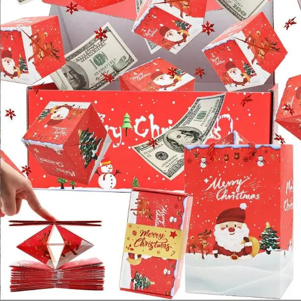 Surprise Pop-Up Gift Box, Creative Folding Bounce Red Envelope Box, Luxury Paper Explosion Gift Box for Birthday/Anniversary/Valentine's Day/Proposal