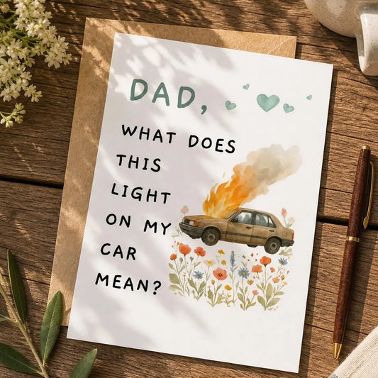 'Dad Joke' Funny Father’s Day & Birthday Greeting Card - Hilarious Gift from Daughter