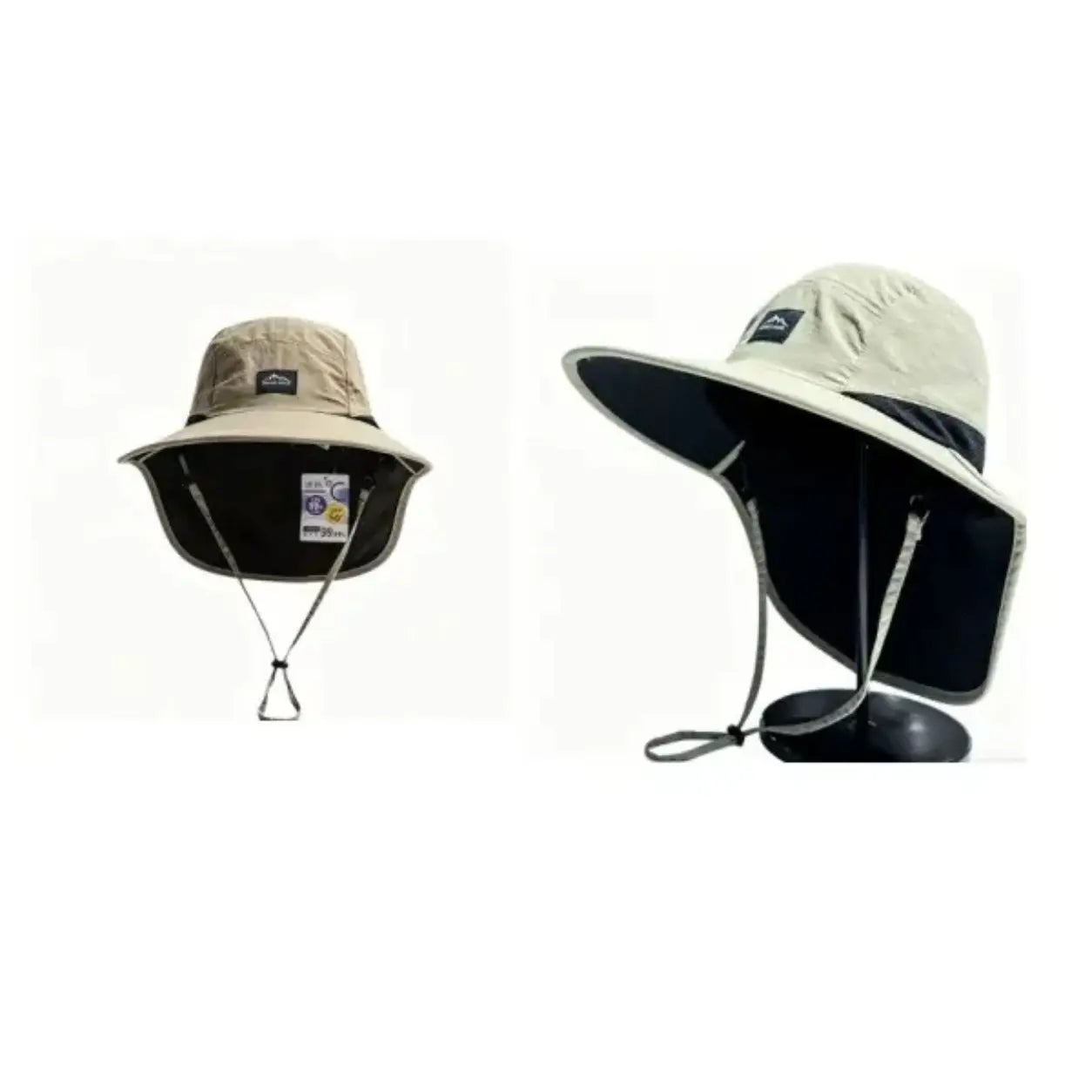 summerwins Unisex UV Protection Sun Hat with Neck Flap (Parent-Child)