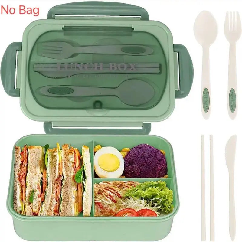 Buy A Lunch Box Get A Free Four-piece Set (Spoon, Fork, Knife, Chopsticks), A Must-have for Office Workers and Students. Tableware Tumbler