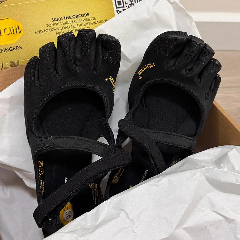 Classic FiveFingers Split-Toe Ballet Flats – Breathable Non-Slip Yoga & Dance Shoes