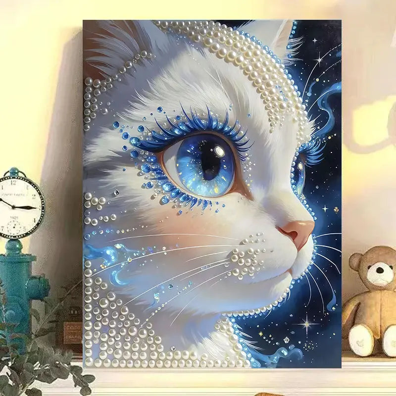 Fireworks Romantic Castle 5D Diamond Painting Kit – DIY Acrylic Round Bead Art Set