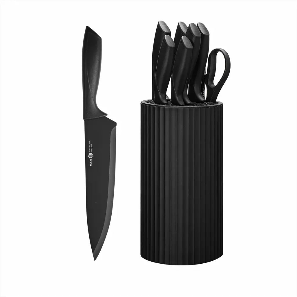 8-Piece Kitchen Knife Set – Stainless Steel Knives with Knife Block