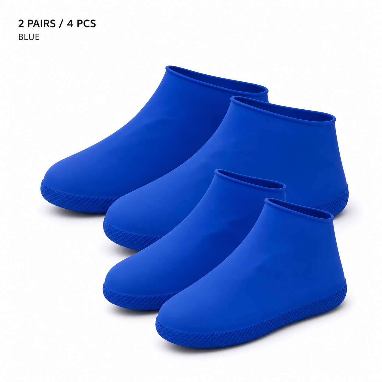 2-Pack Waterproof Anti-Slip Stretchy Shoe Covers (Thickened & Wear-Resistant for Rainy Days)